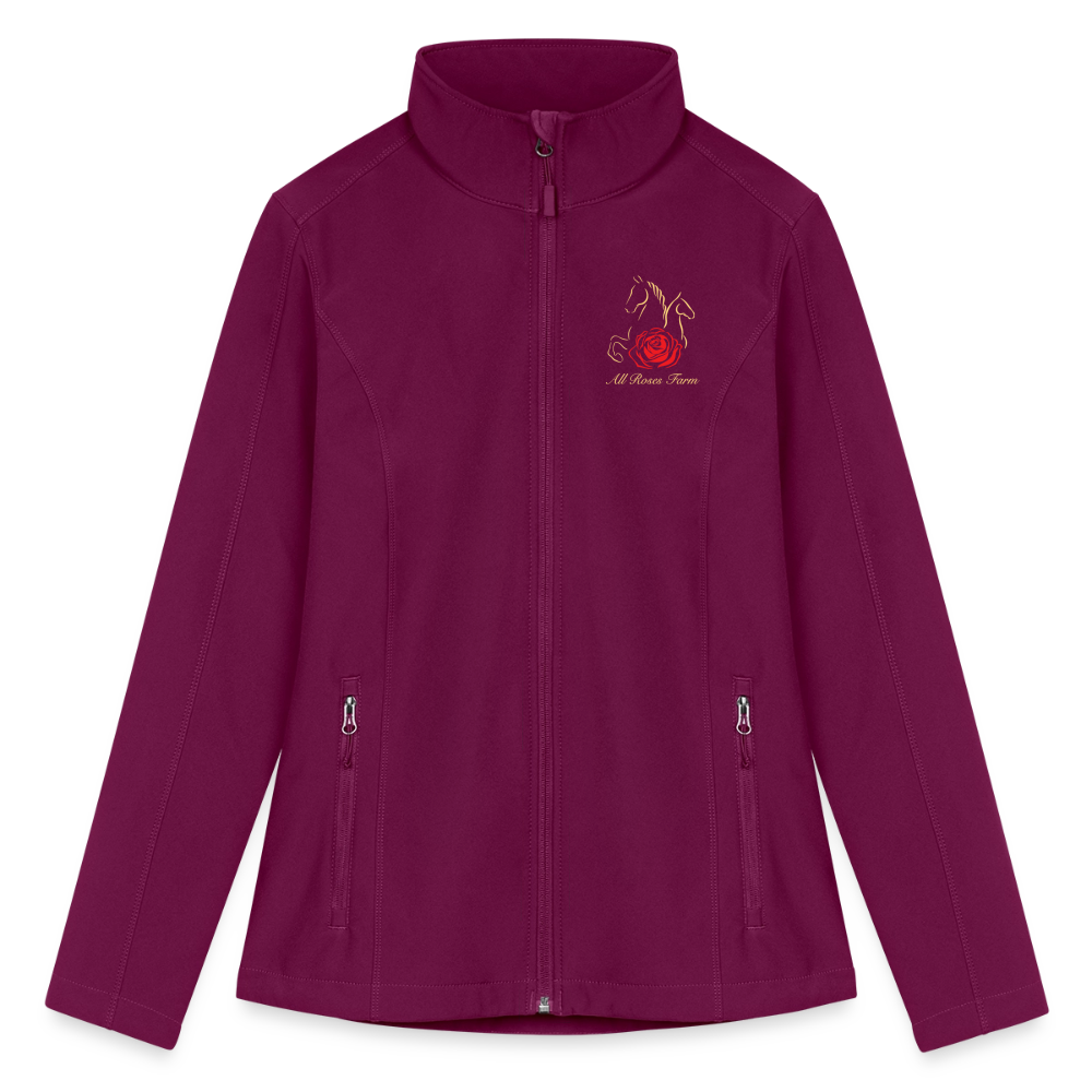 Women’s Soft Shell Jacket - raspberry