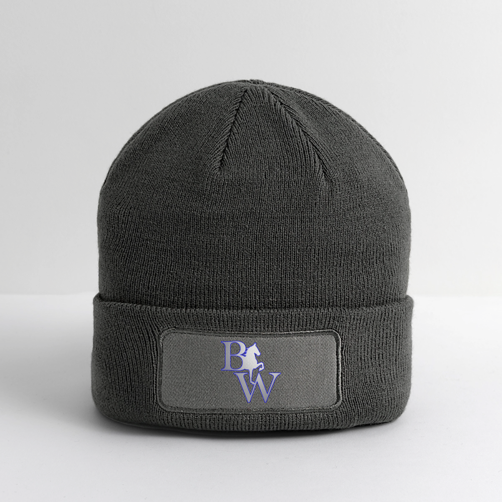 Logo Patch Beanie - charcoal grey