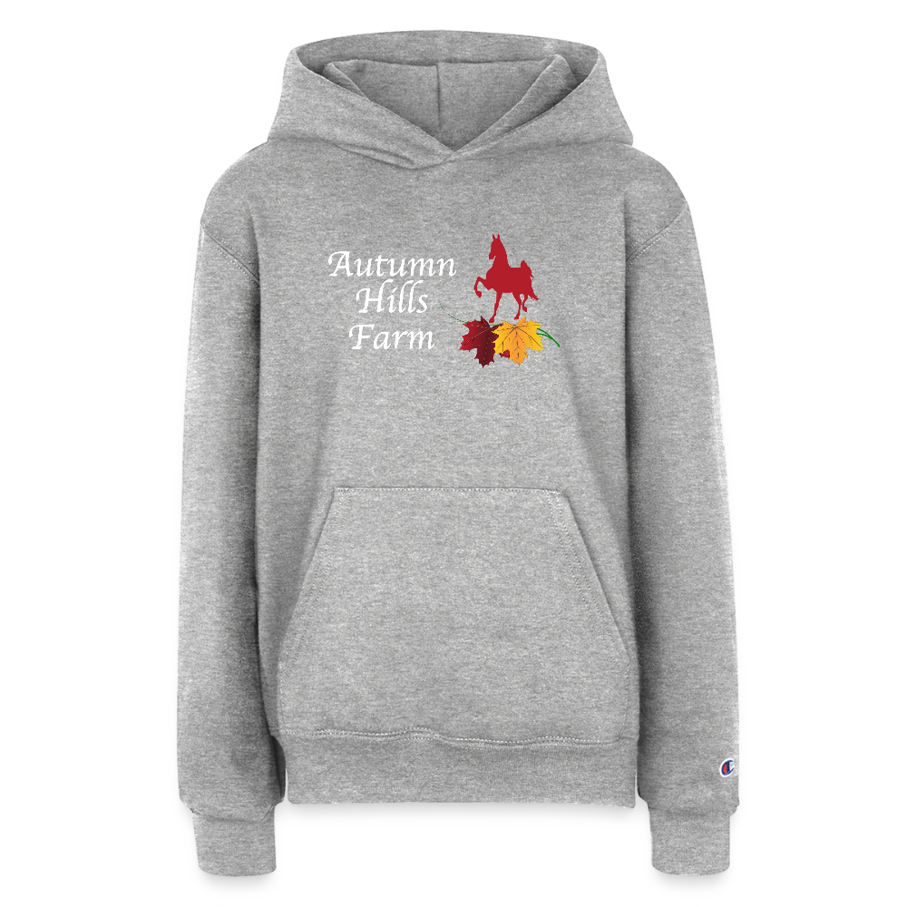 Champion Youth Hoodie - heather grey