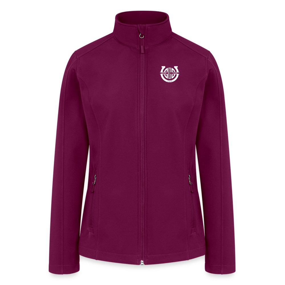 ShowCase Stables Women’s Soft Shell Jacket - raspberry