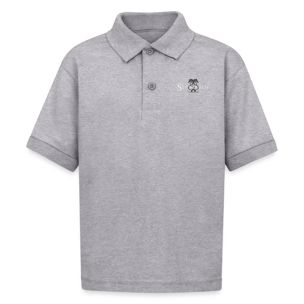 Kids Polo - heather gray