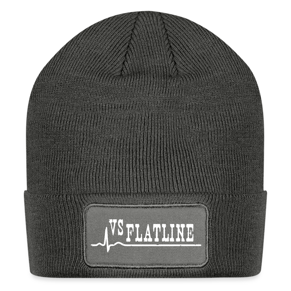 Logo Patch Beanie - charcoal grey