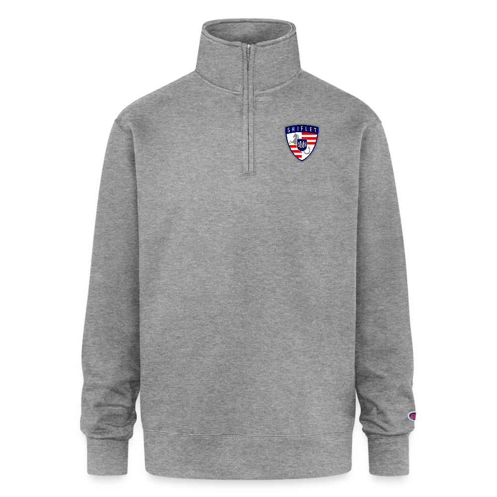 Champion Unisex Quarter Zip Sweatshirt - heather gray