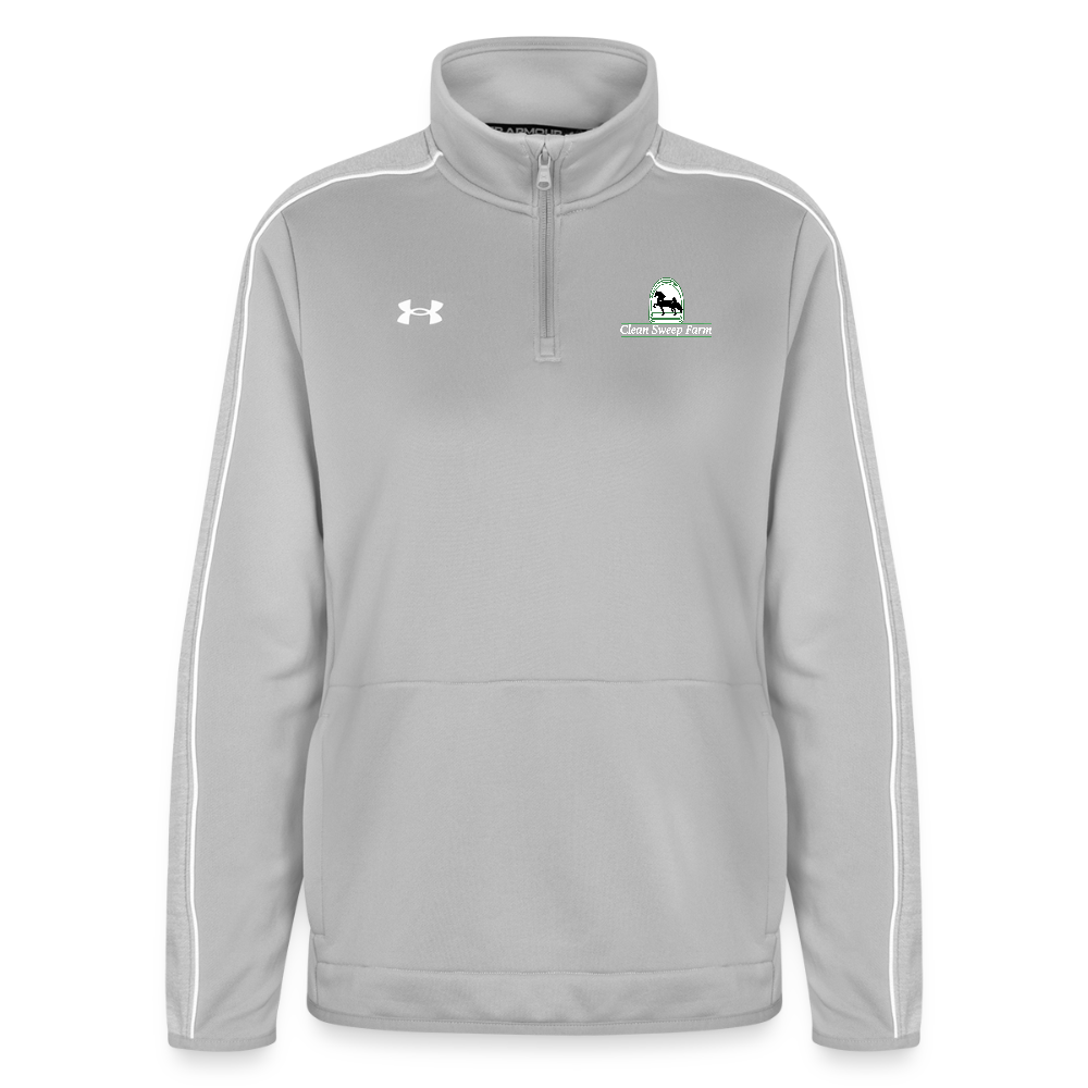 Under Armour Women's Command Quarter Zip 2.0 - light gray