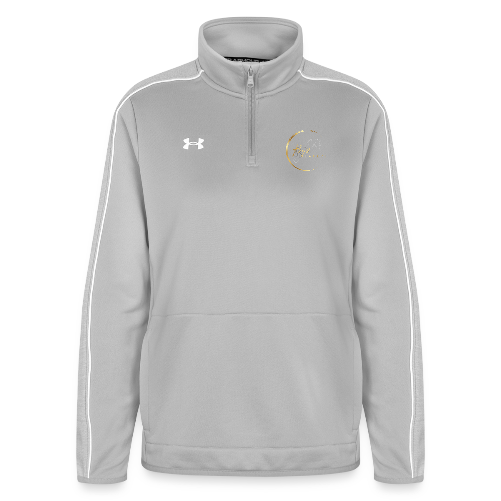 Under Armour Women's Command Quarter Zip 2.0 - light gray