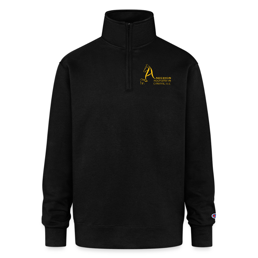 Champion Unisex Quarter Zip Sweatshirt - black