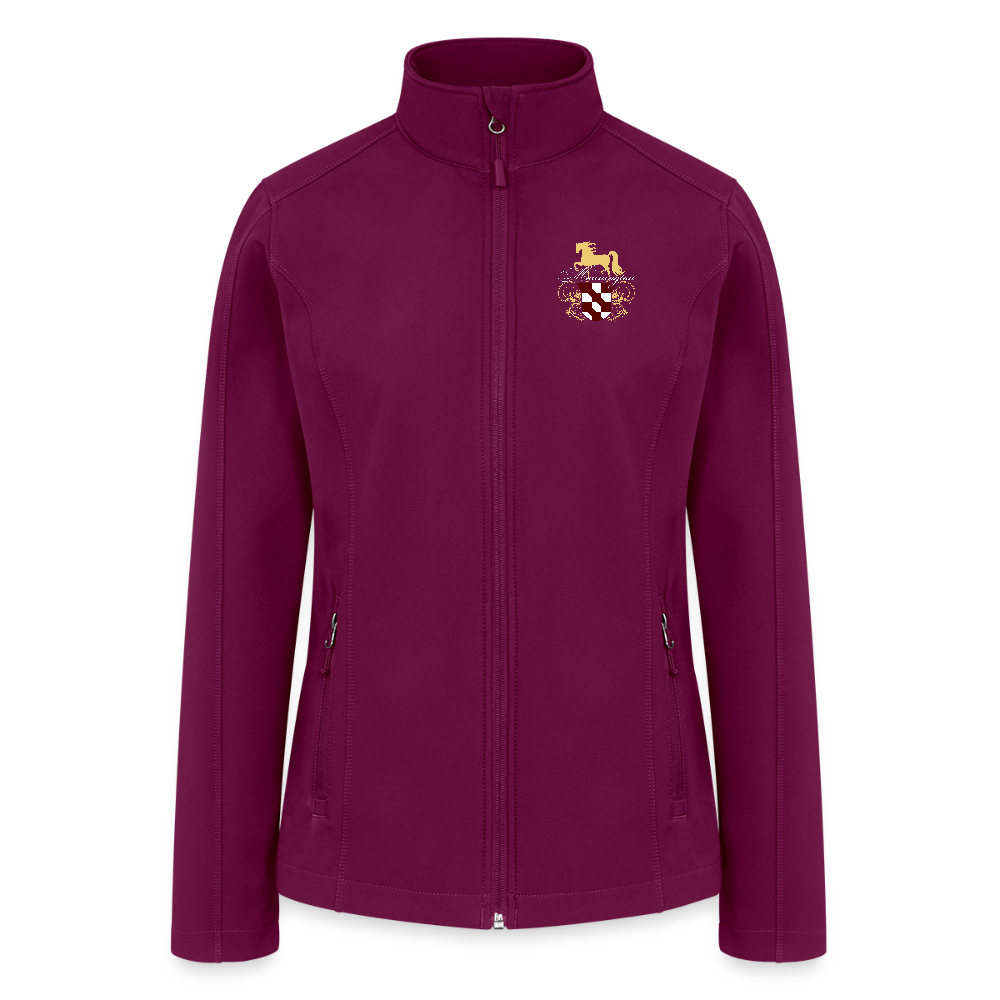 Women’s Soft Shell Jacket - raspberry