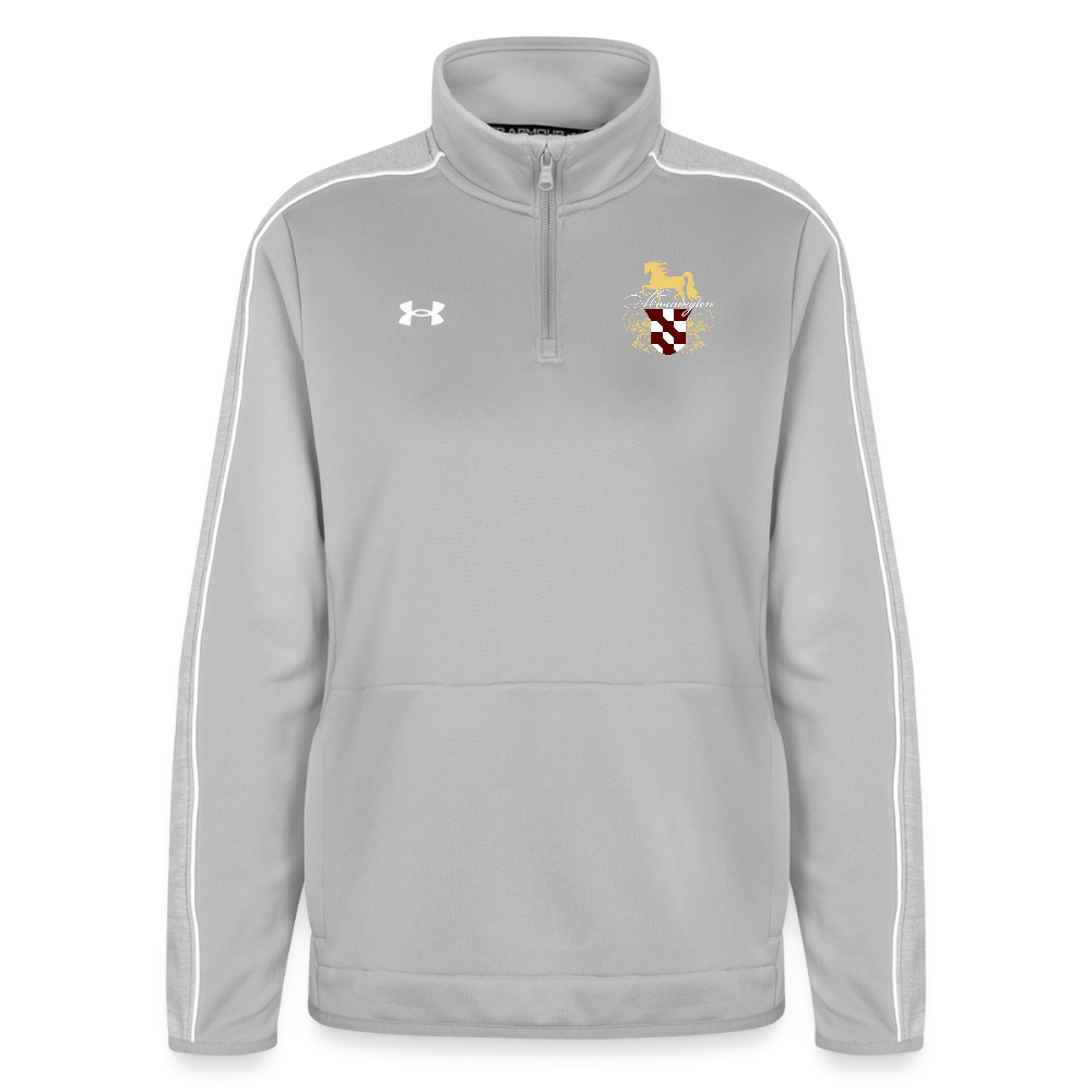 Under Armour Women's Command Quarter Zip 2.0 - light gray