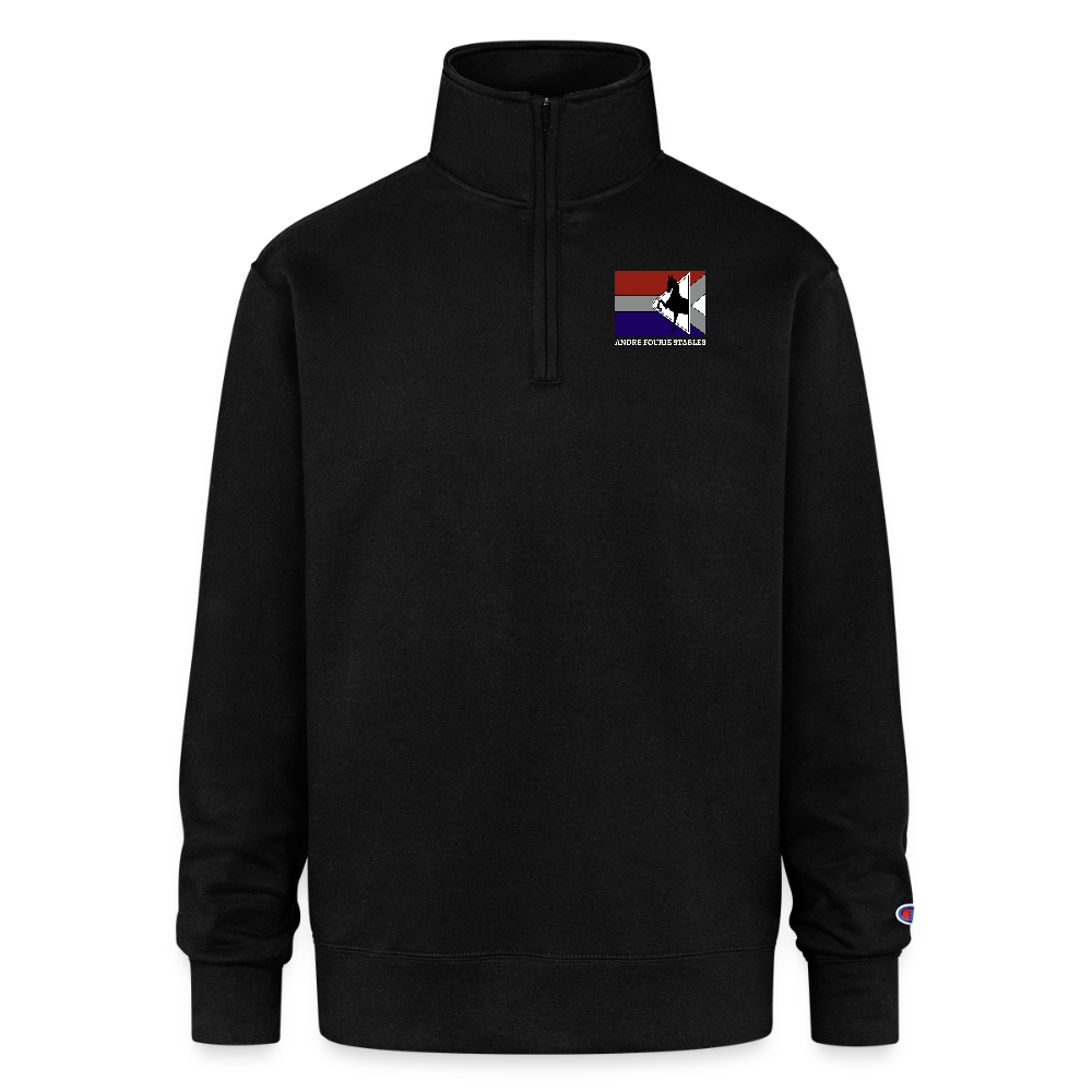 Champion Unisex Quarter Zip Sweatshirt - black