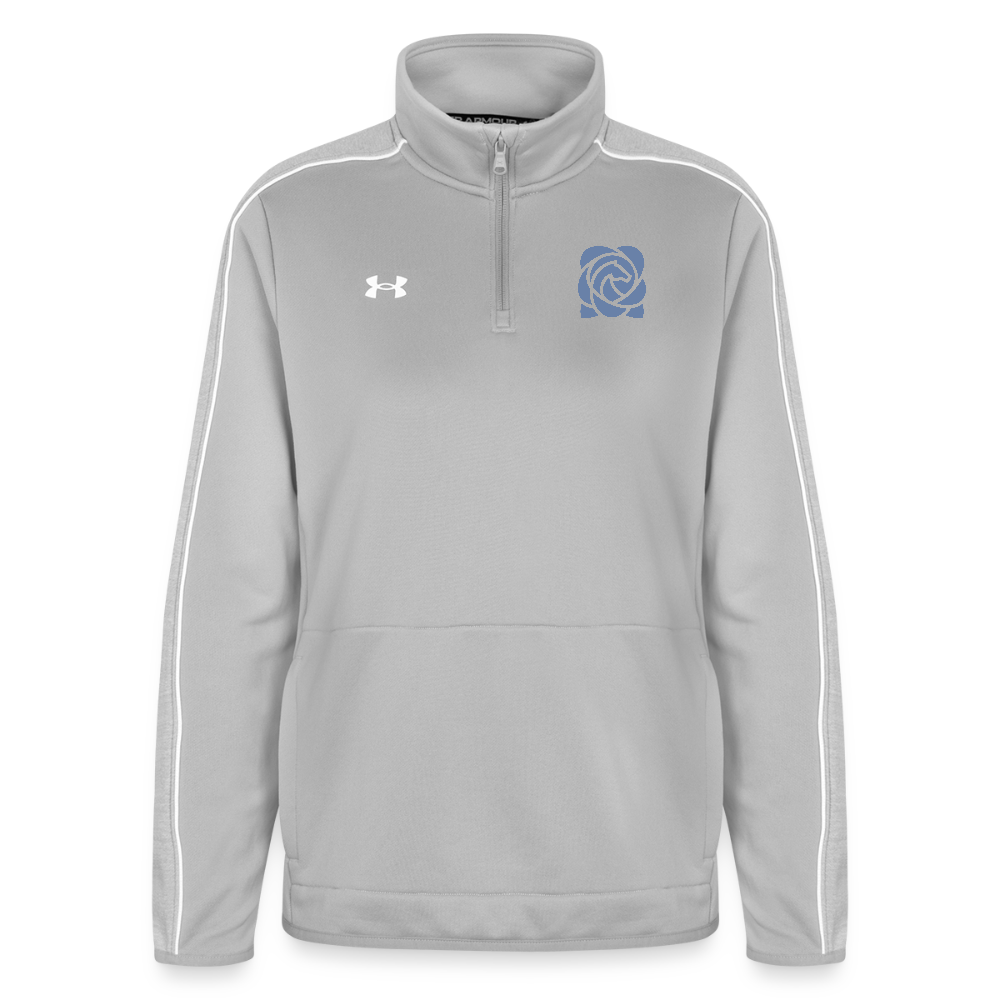 Under Armour Women's Command Quarter Zip 2.0 - light gray