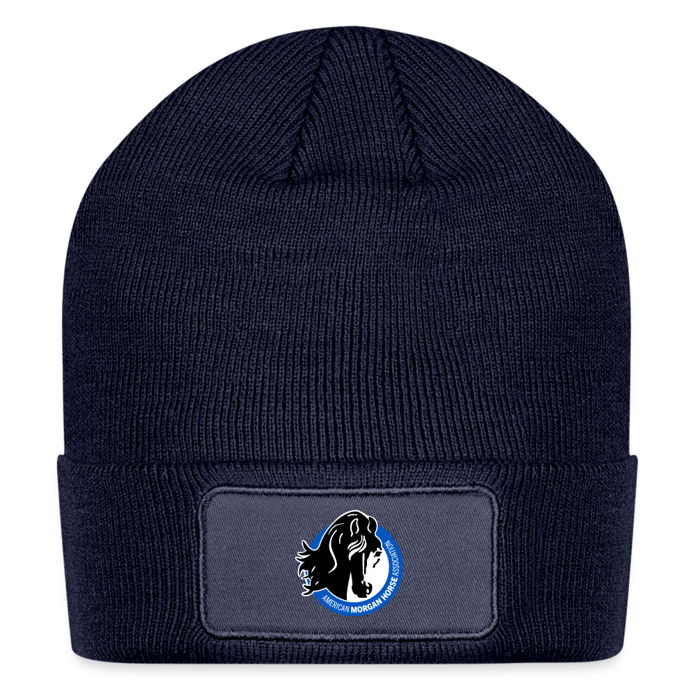 Logo Patch Beanie - navy