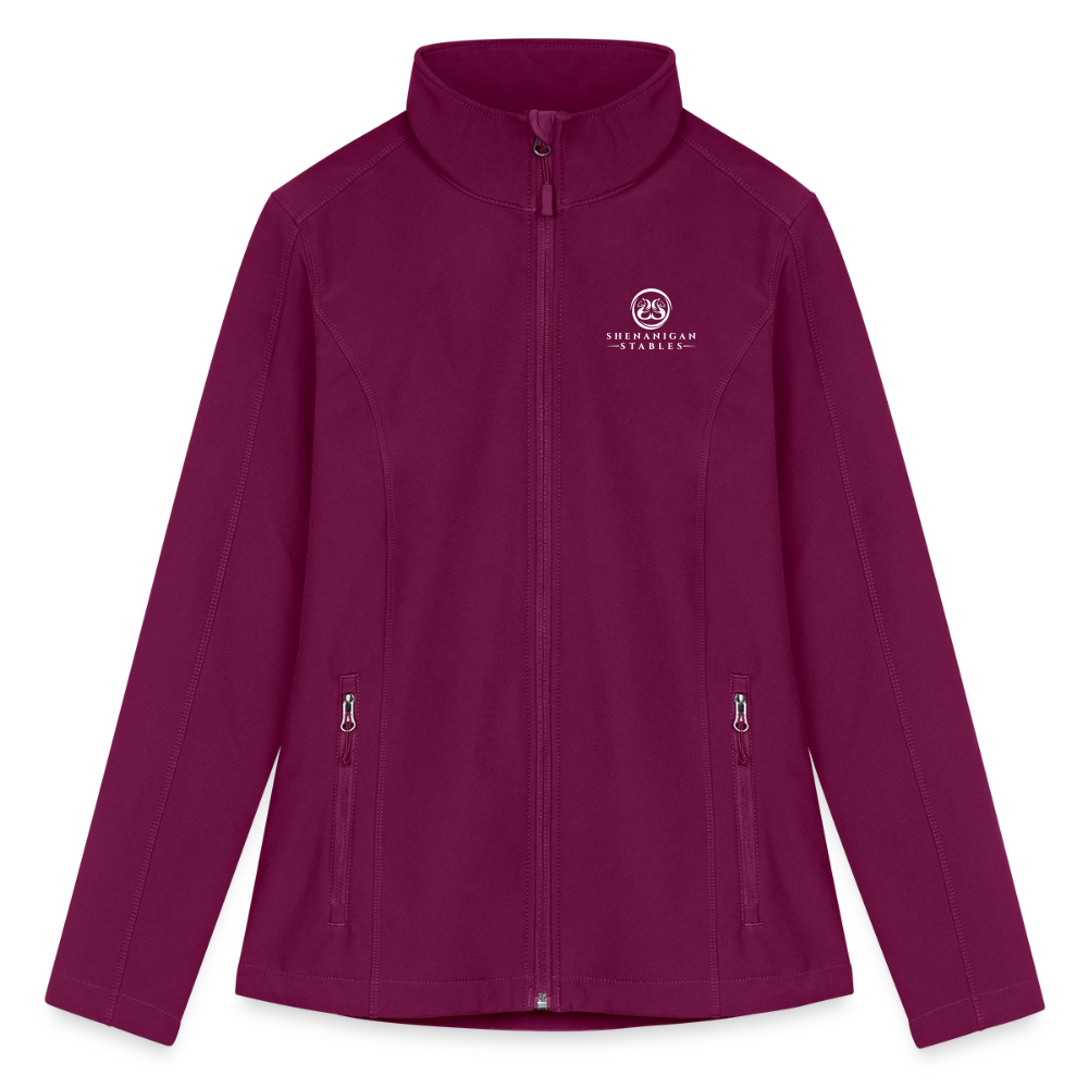 Women’s Soft Shell Jacket - raspberry