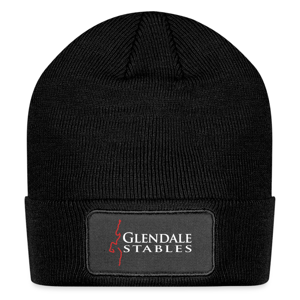 Logo Patch Beanie - black