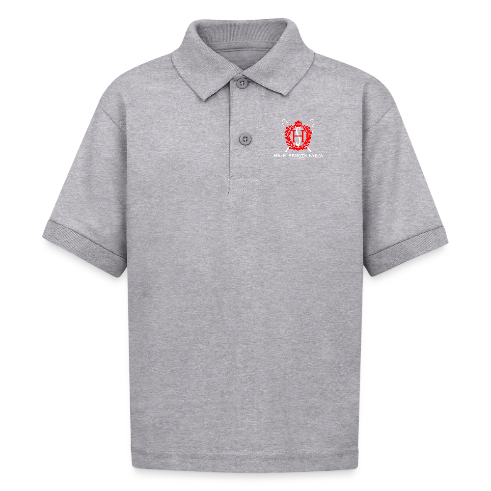 Kids Polo - heather gray