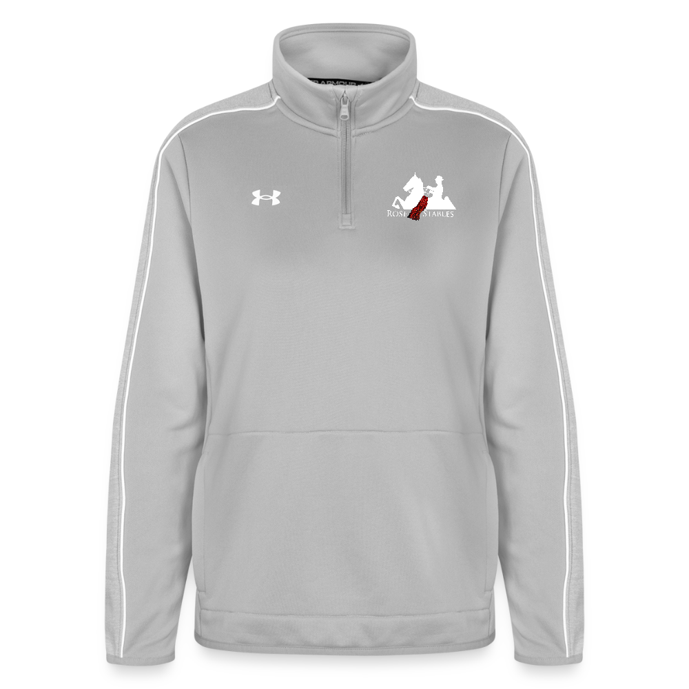 Under Armour Women's Command Quarter Zip 2.0 - light gray