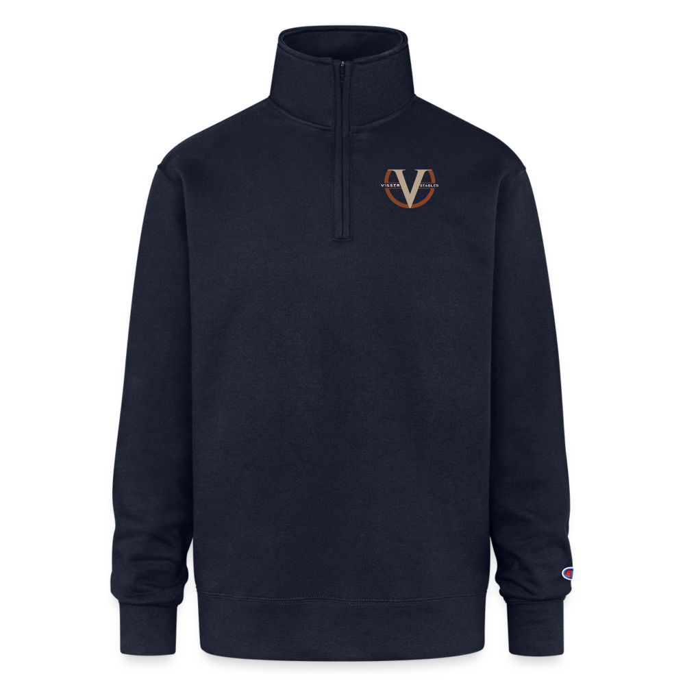 Champion Unisex Quarter Zip Sweatshirt - navy