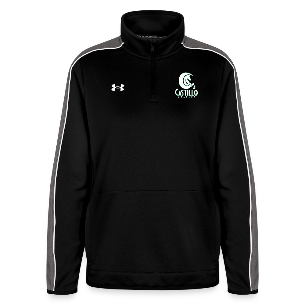 Under Armour Women's Command Quarter Zip 2.0 - black/white