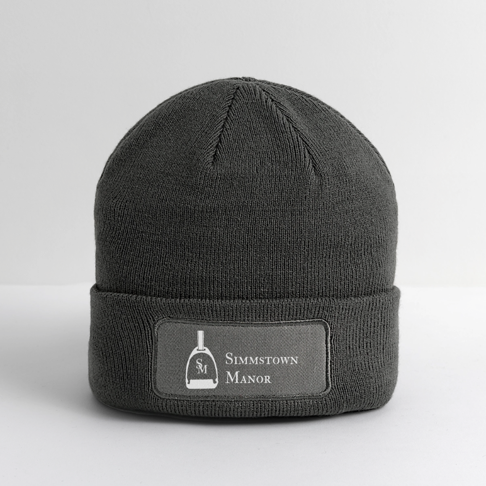 Logo Patch Beanie - charcoal grey
