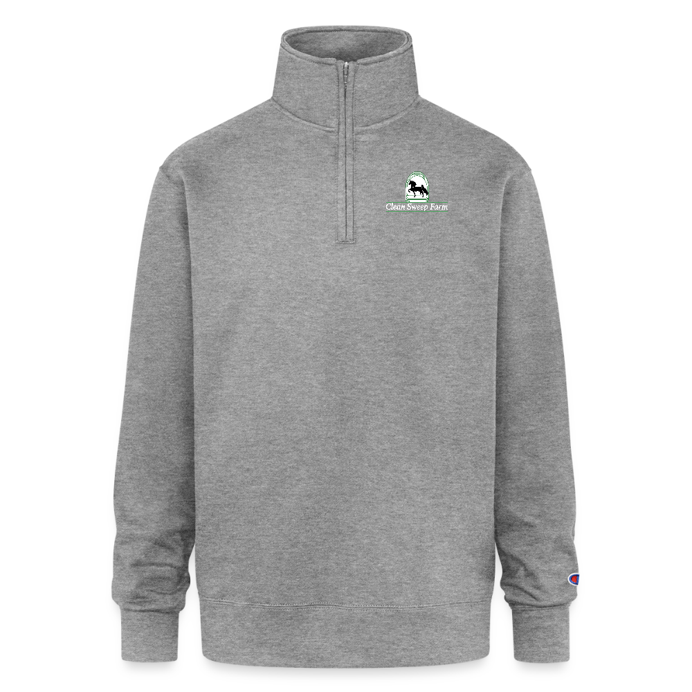 Champion Unisex Quarter Zip Sweatshirt - heather gray