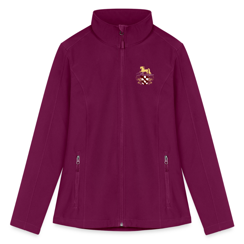 Women’s Soft Shell Jacket - raspberry