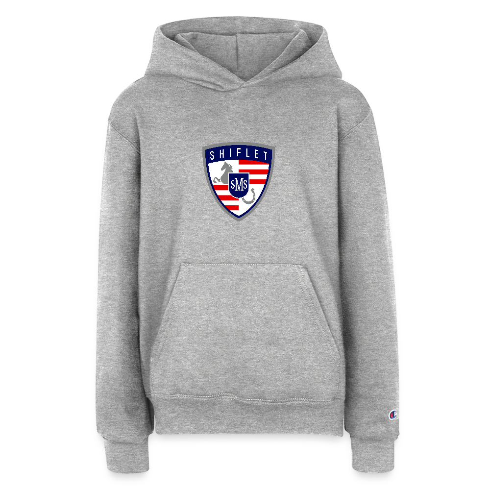 Champion Youth Hoodie - heather grey