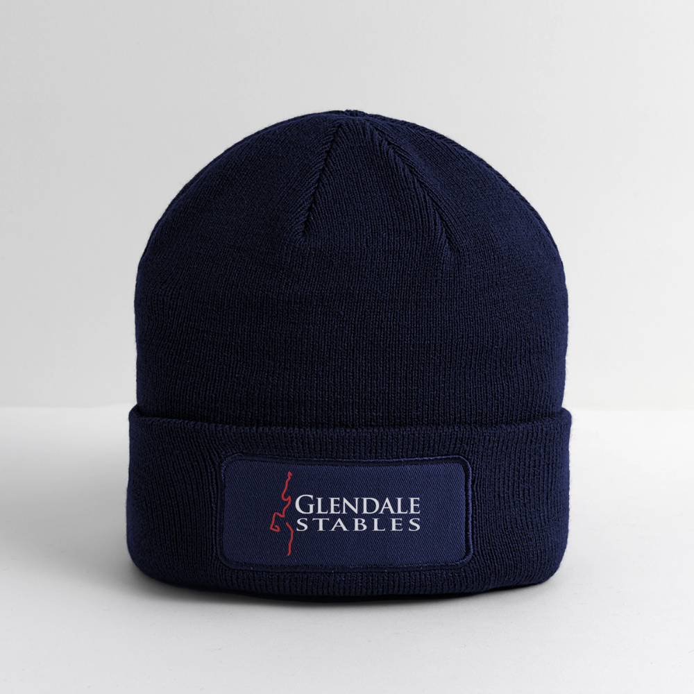 Logo Patch Beanie - navy