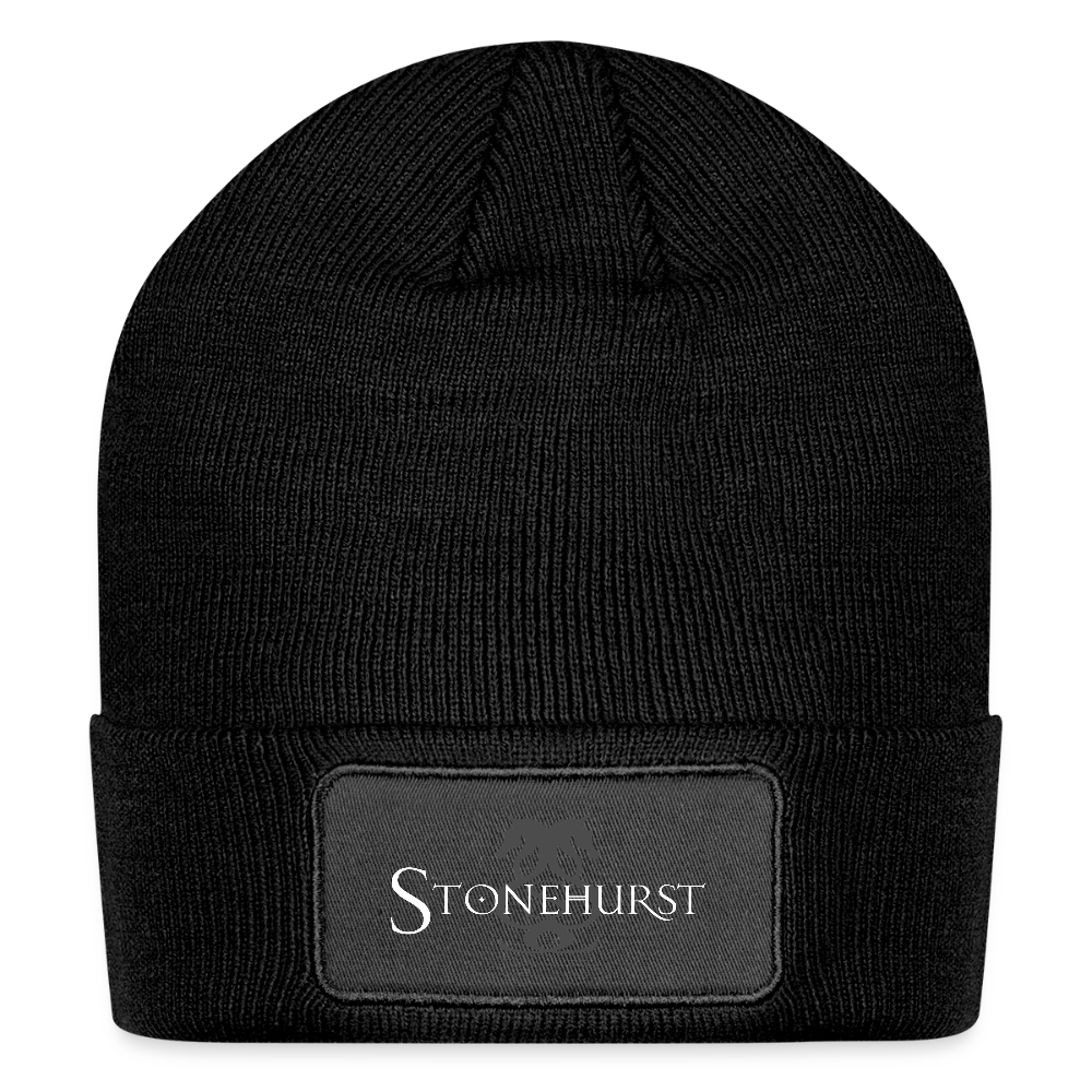 Logo Patch Beanie - black