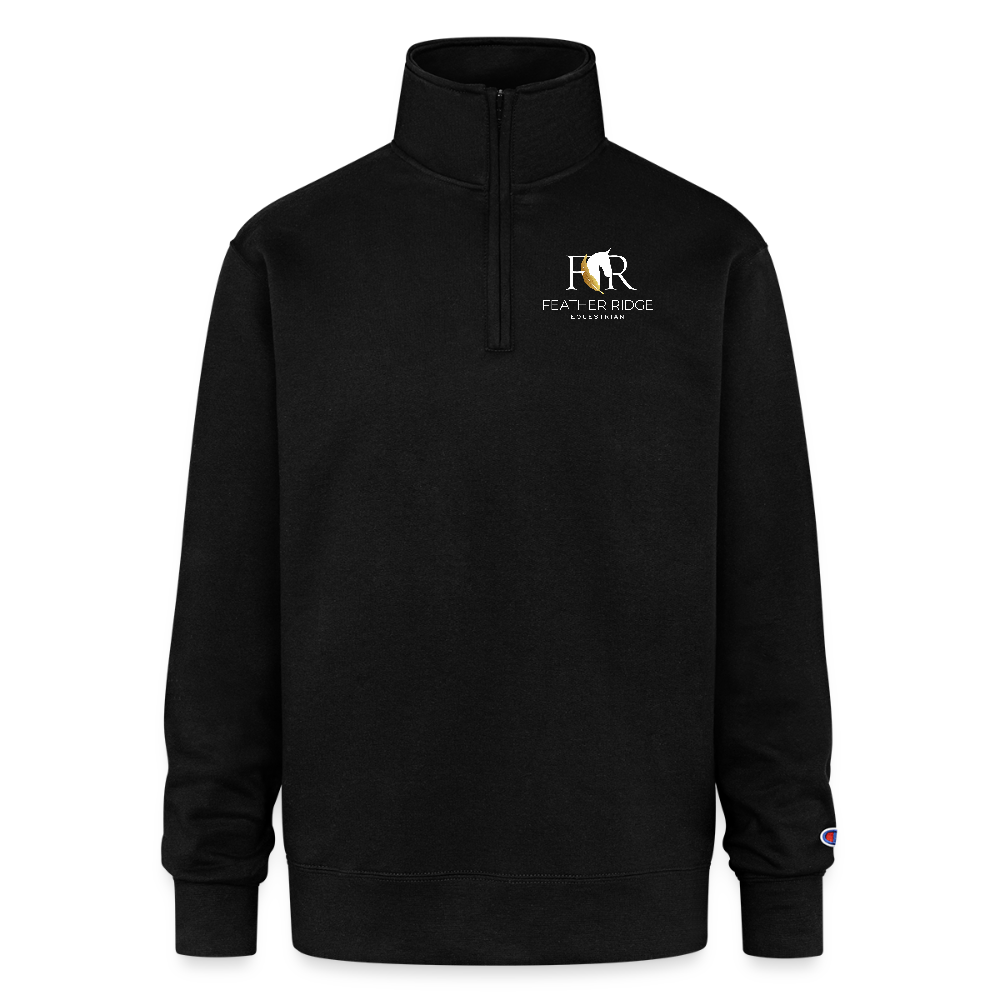 Champion Unisex Quarter Zip Sweatshirt - black