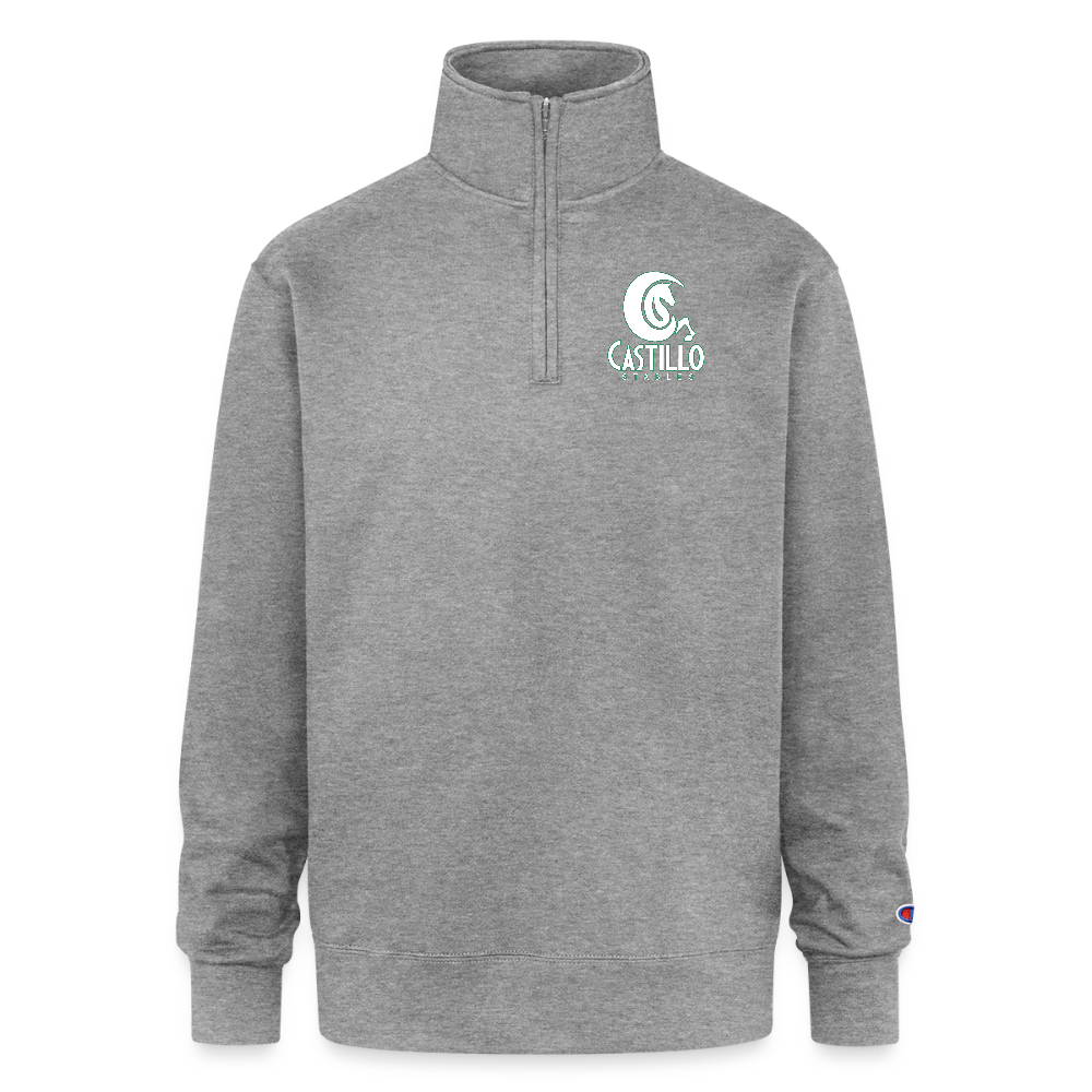Champion Unisex Quarter Zip Sweatshirt - heather gray