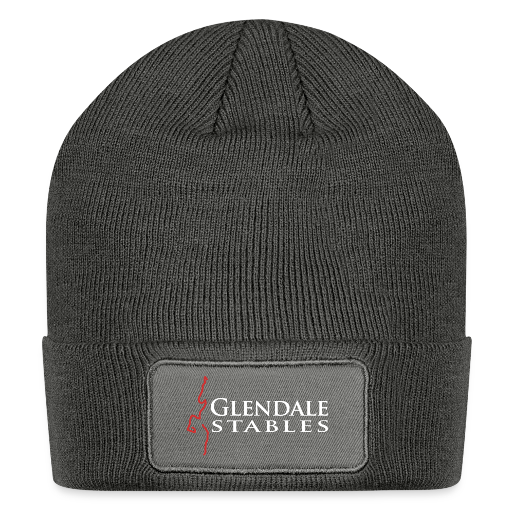 Logo Patch Beanie - charcoal grey