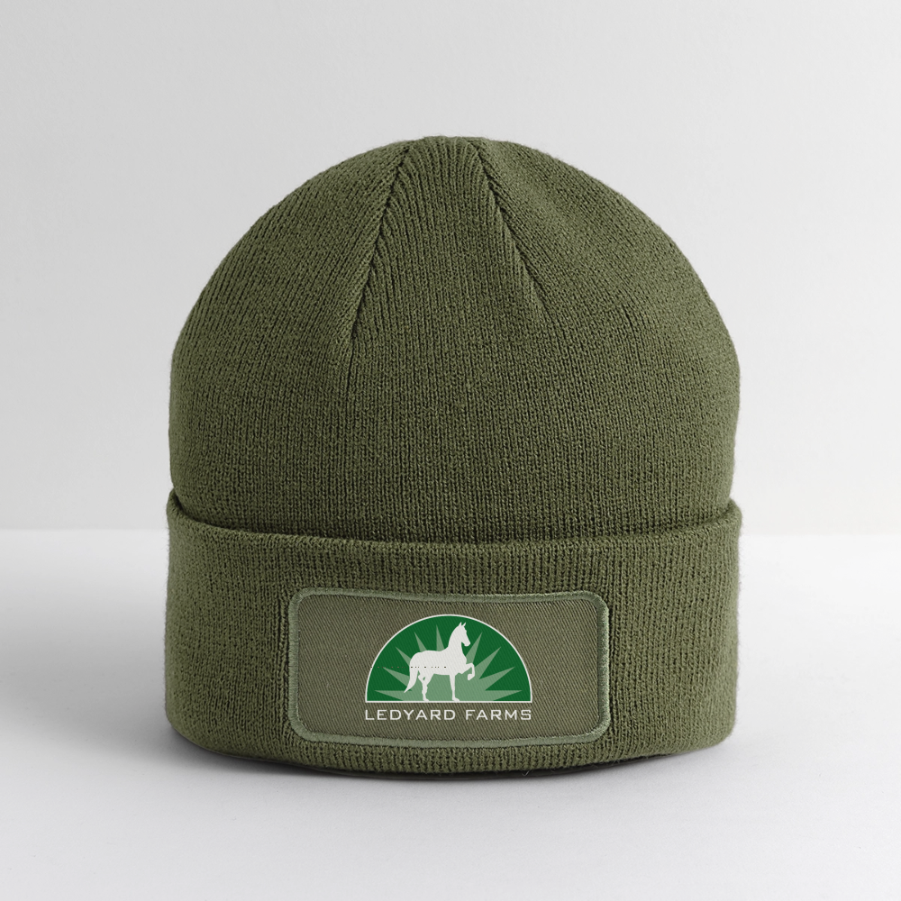 Logo Patch Beanie - olive