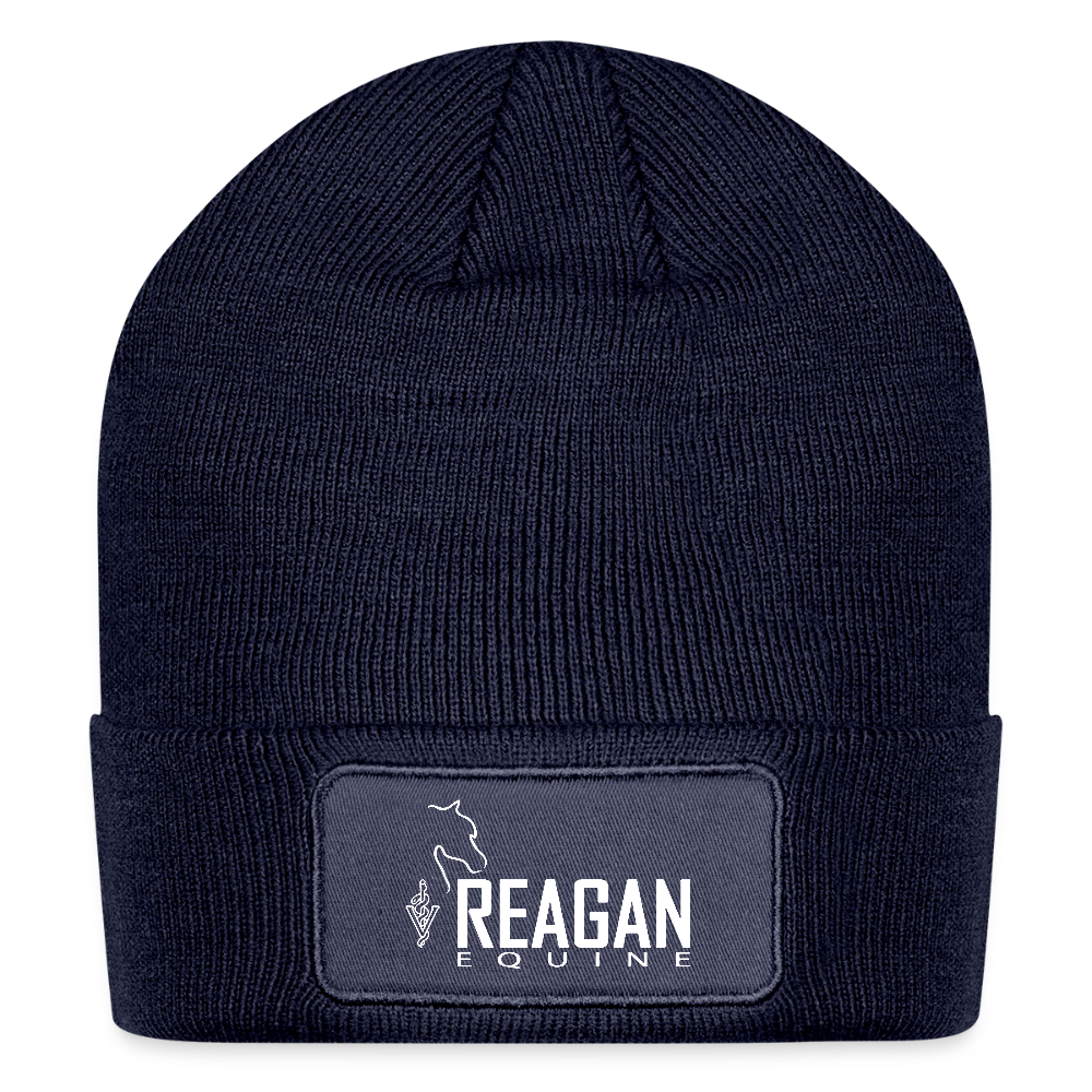 Logo Patch Beanie - navy