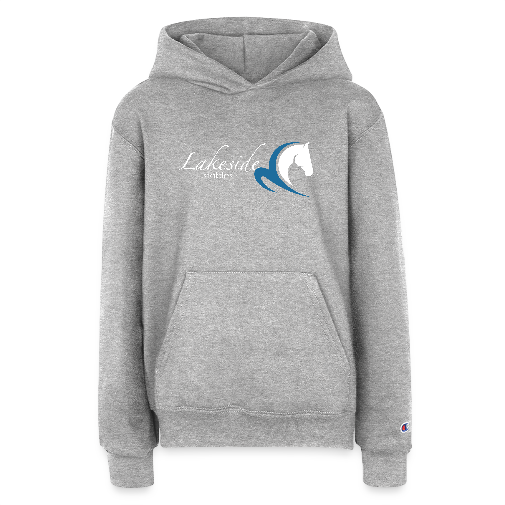 Champion Youth Hoodie - heather grey