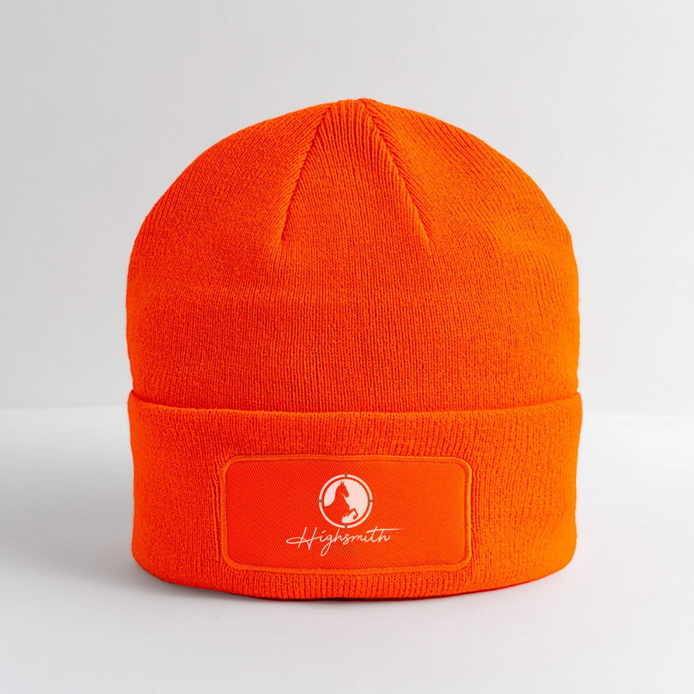 Logo Patch Beanie - neon orange