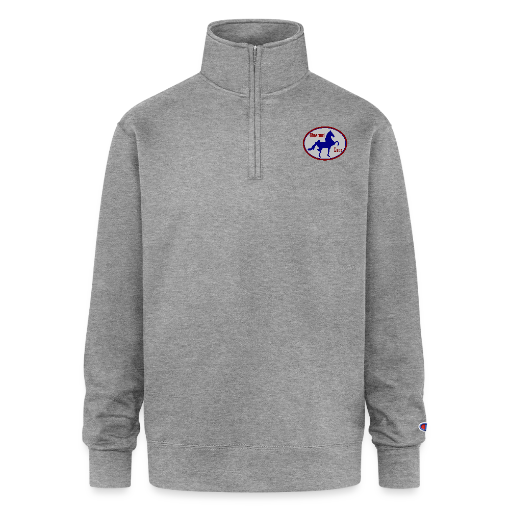 Champion Unisex Quarter Zip Sweatshirt - heather gray