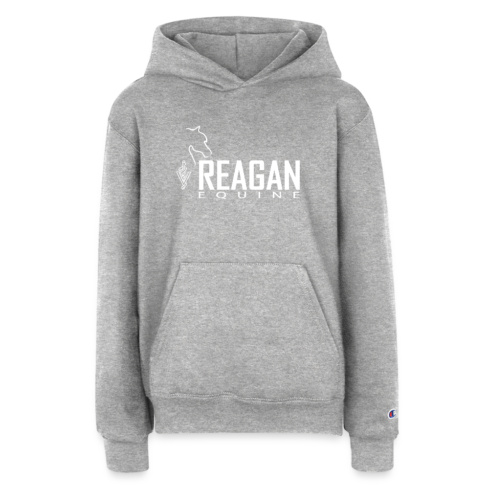 Champion Youth Hoodie - heather grey