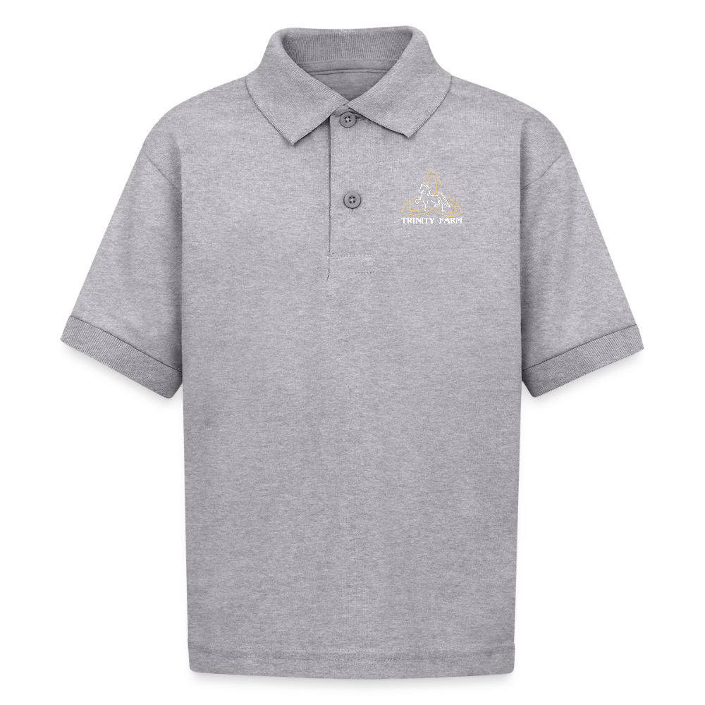 Kids Polo - heather gray