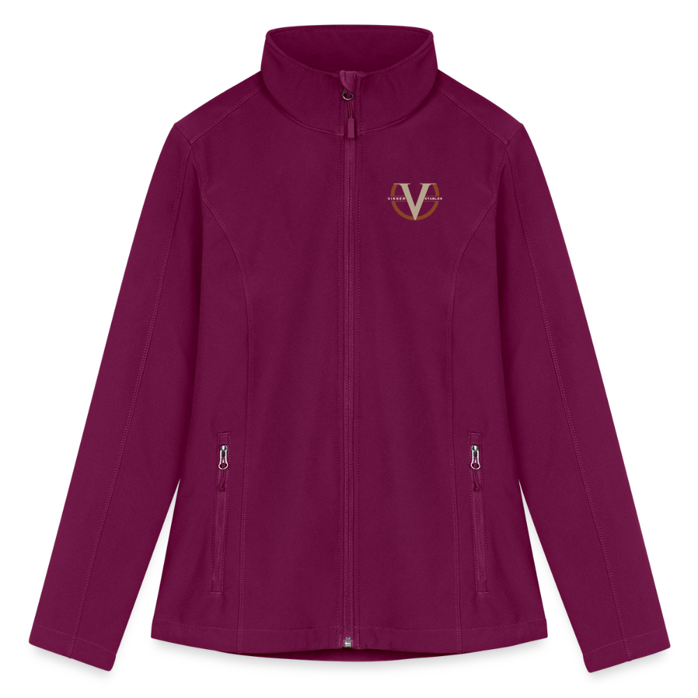 Women’s Soft Shell Jacket - raspberry