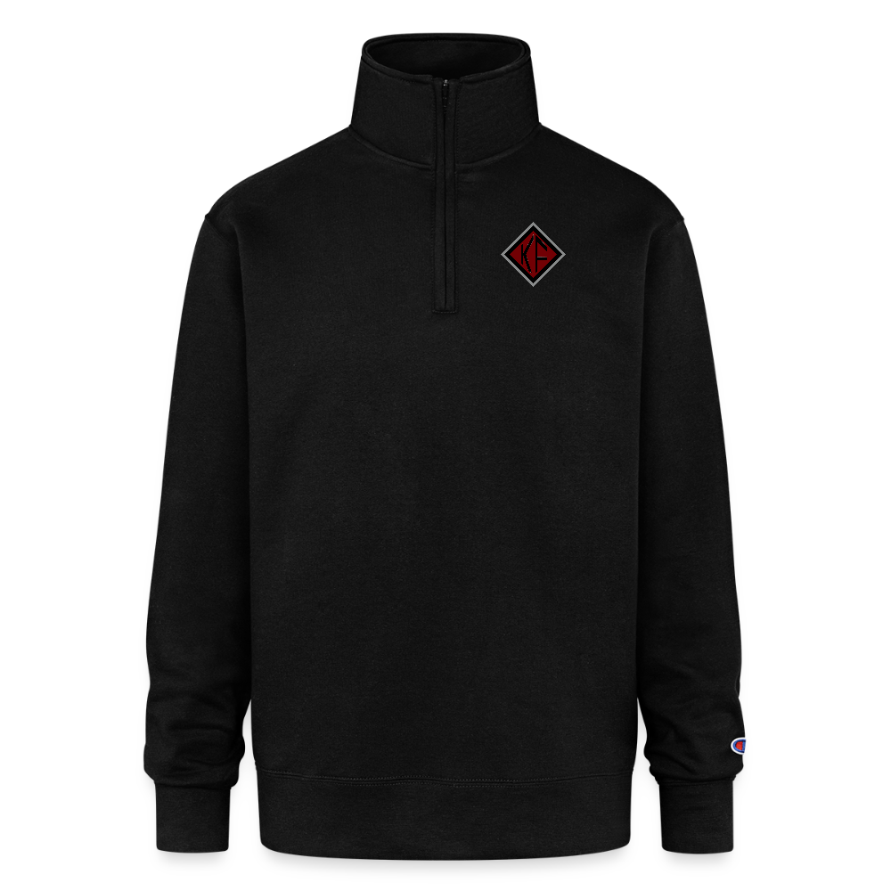 Champion Unisex Quarter Zip Sweatshirt - black