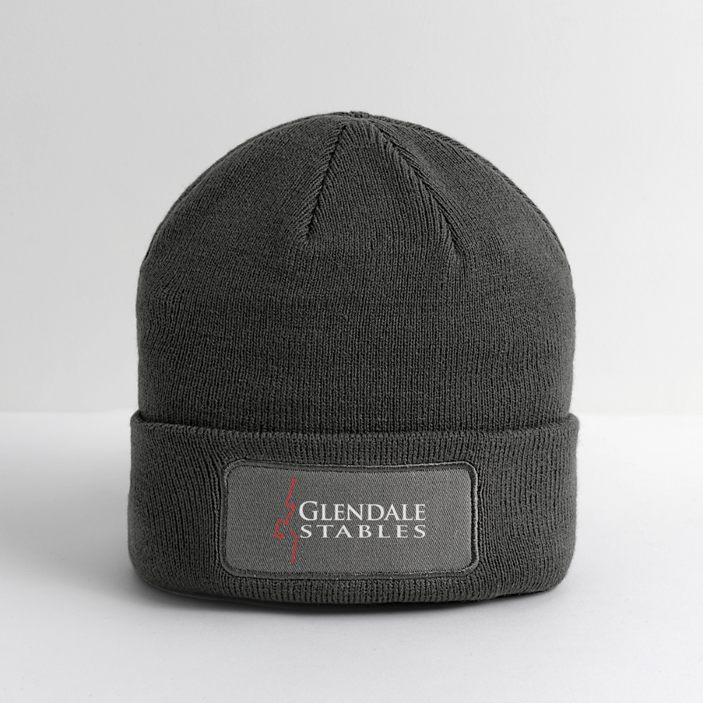 Logo Patch Beanie - charcoal grey