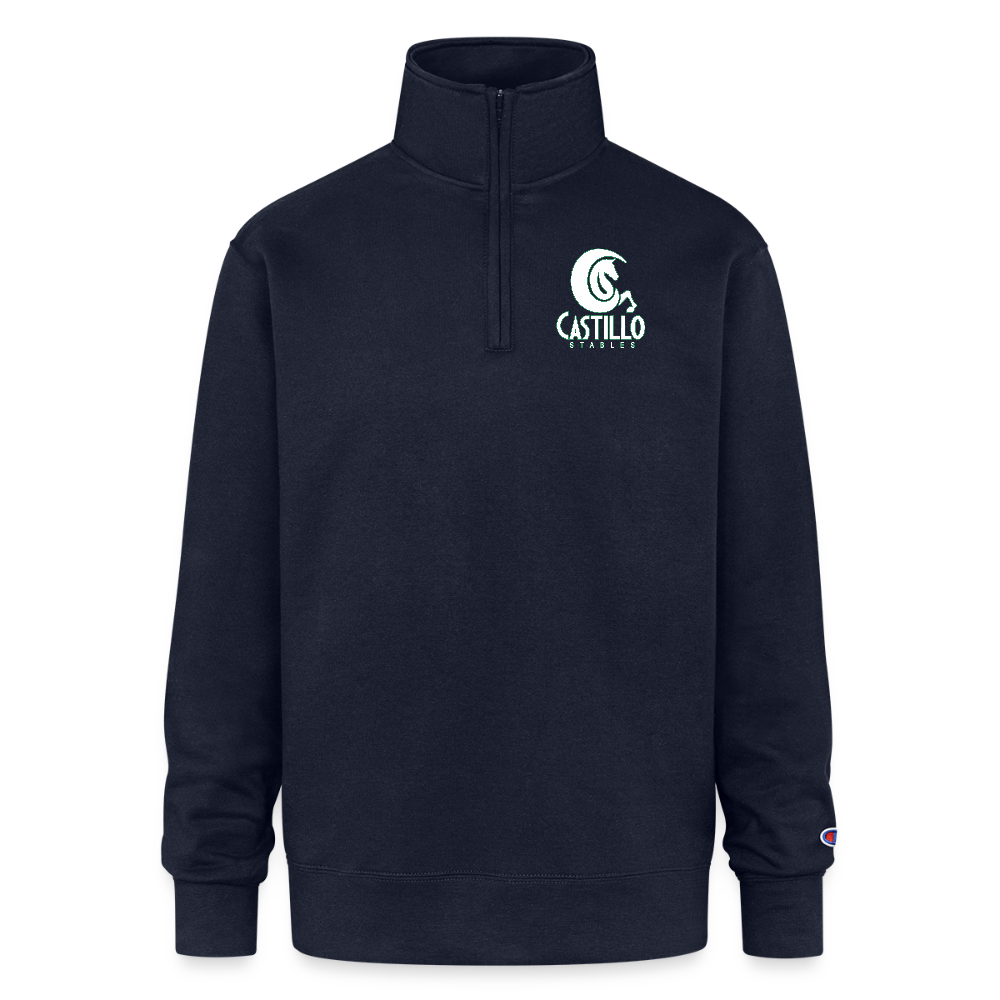 Champion Unisex Quarter Zip Sweatshirt - navy