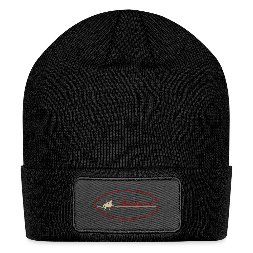Logo Patch Beanie - black