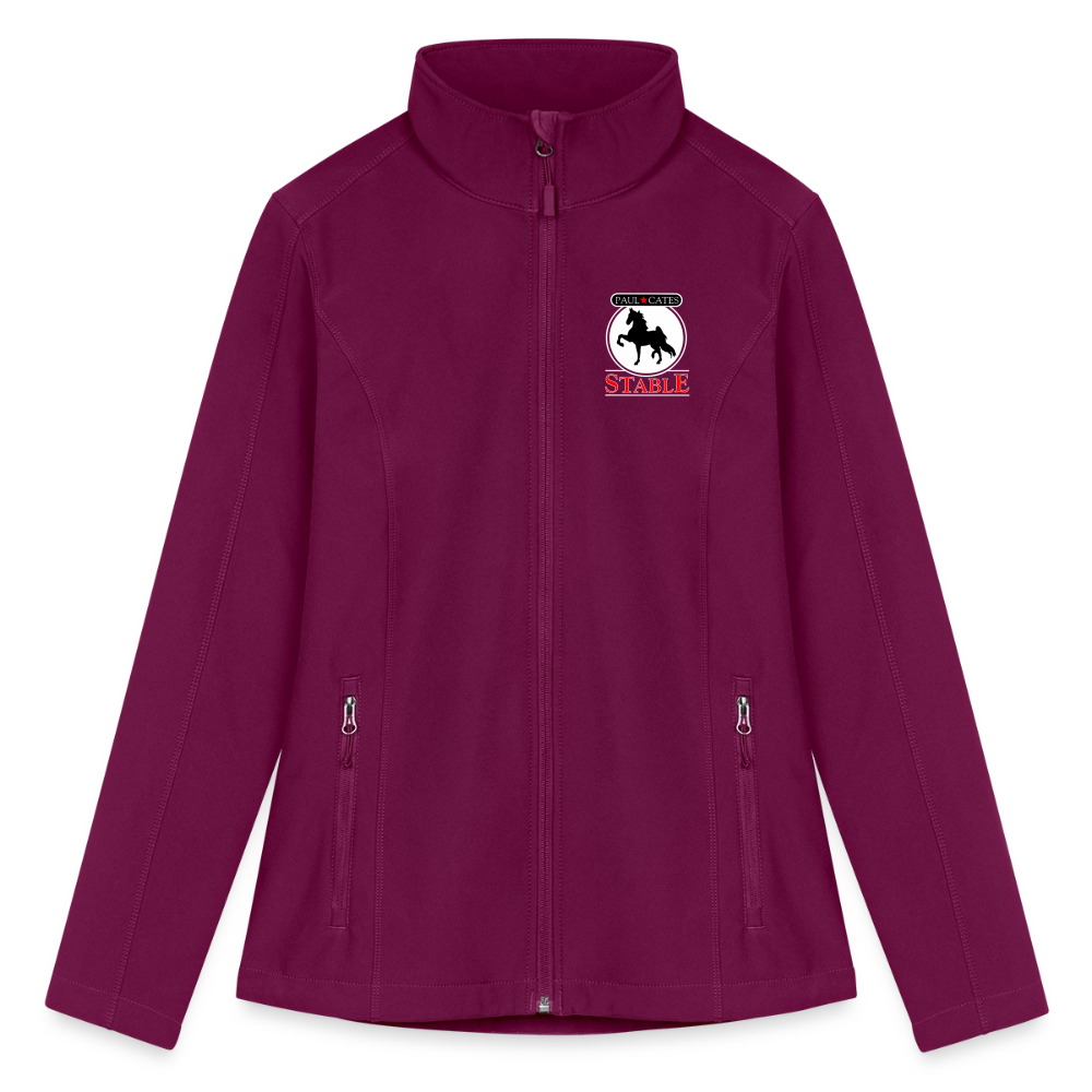 Women’s Soft Shell Jacket - raspberry