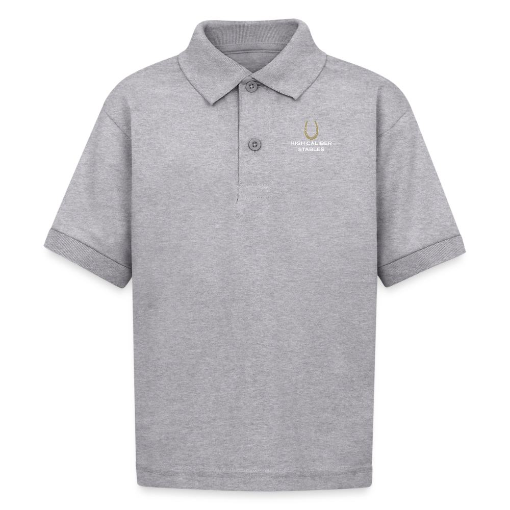 Kids Polo - heather gray