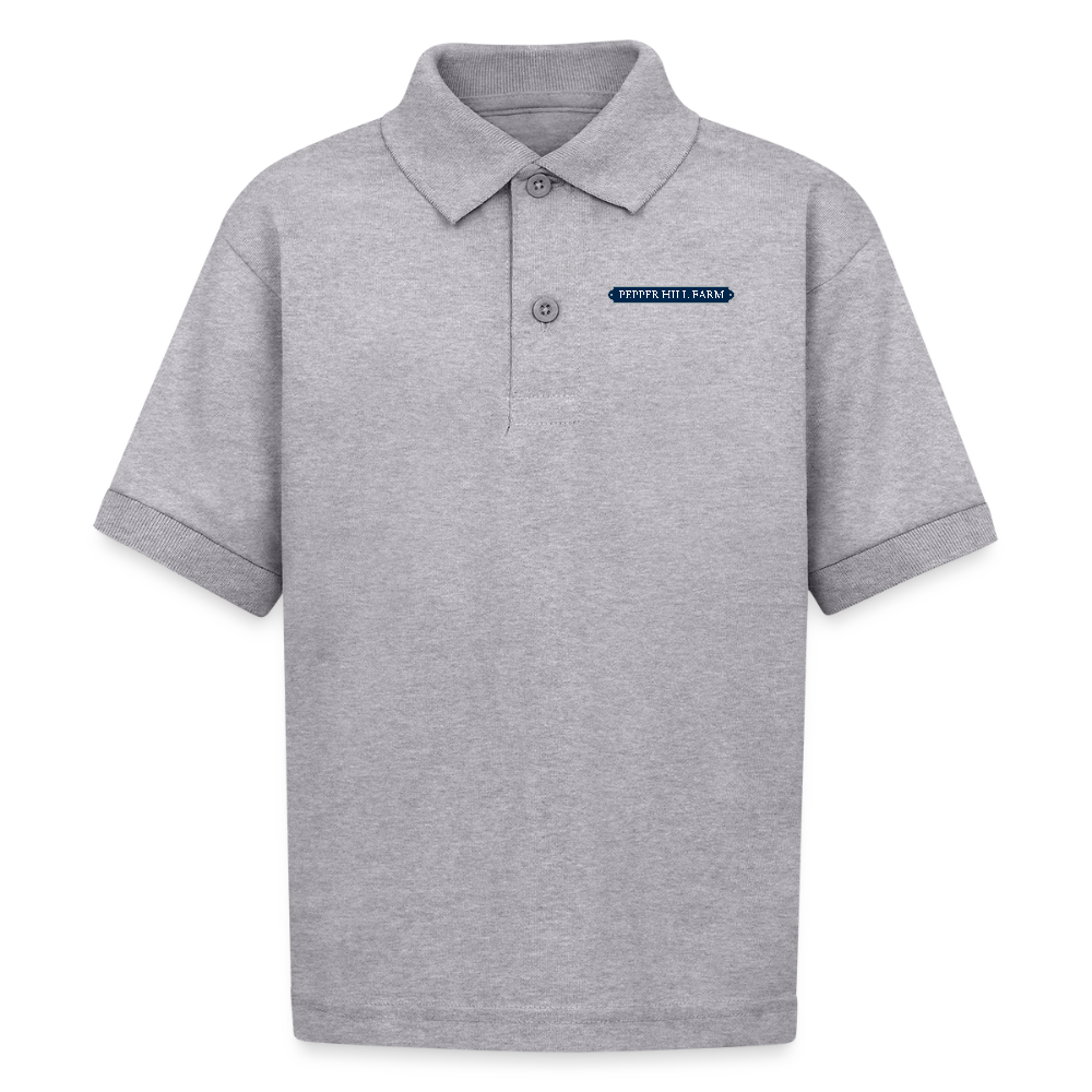 Kids Polo - heather gray