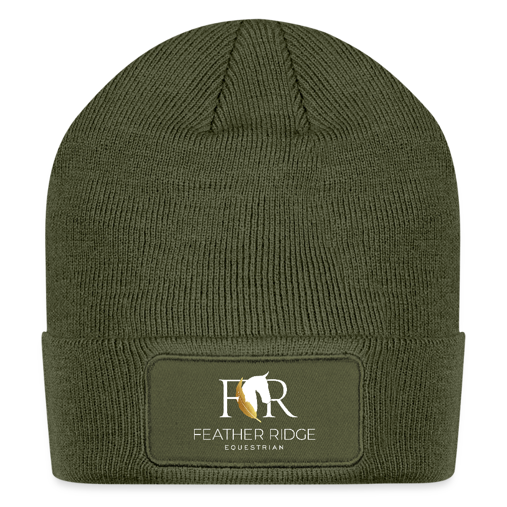 Logo Patch Beanie - olive