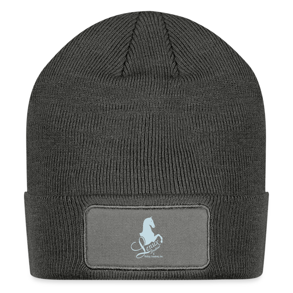 Logo Patch Beanie - charcoal grey