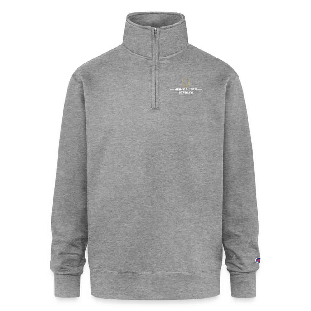 Champion Unisex Quarter Zip Sweatshirt - heather gray