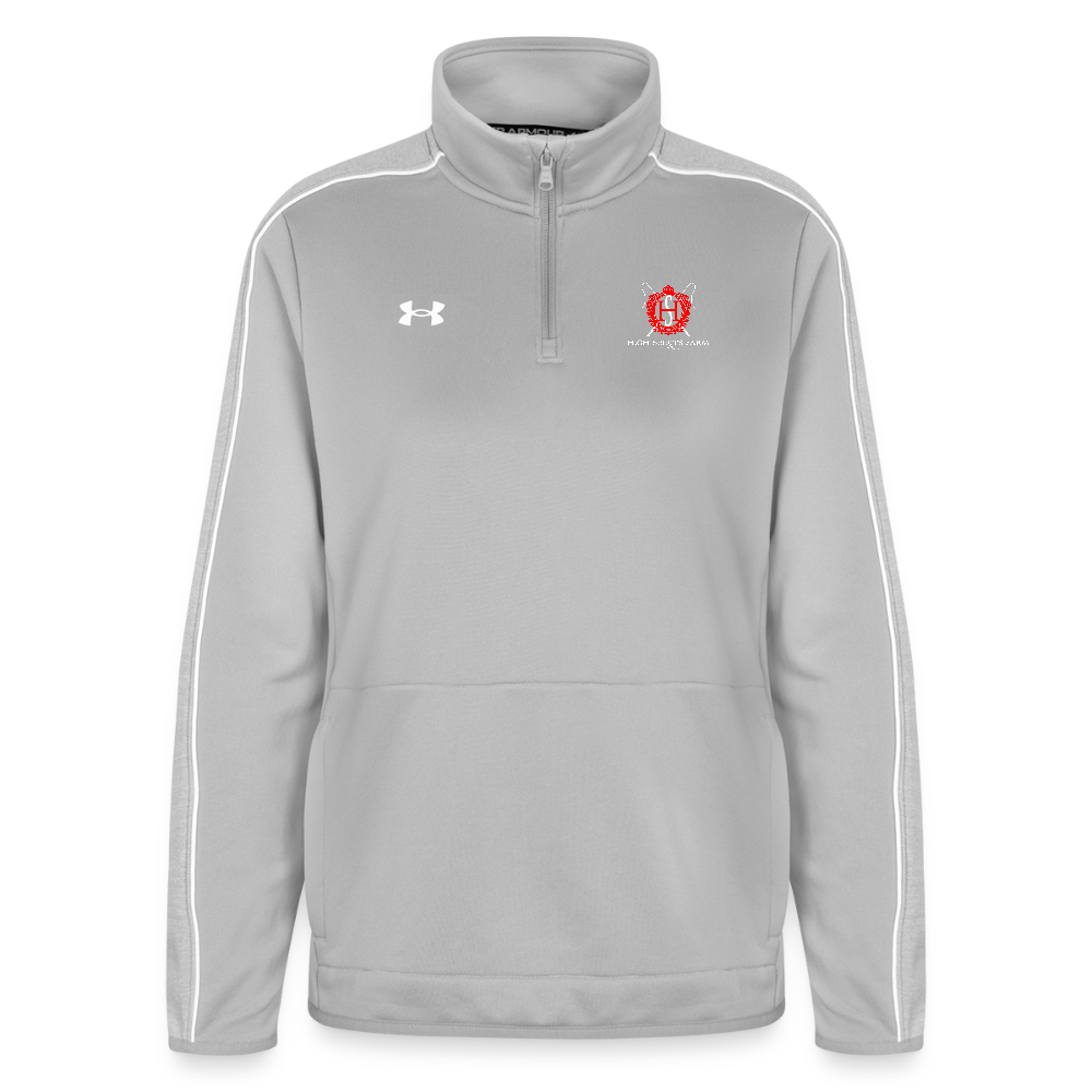 Under Armour Women's Command Quarter Zip 2.0 - light gray