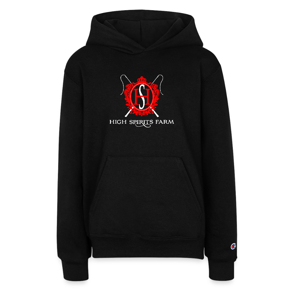 Champion Youth Hoodie - black